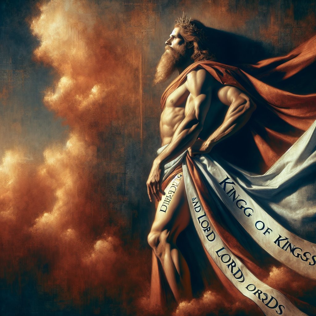 Revelation.19:16 And he hath on his vesture and on his thigh a name written, KING OF KINGS, AND LORD OF LORDS.